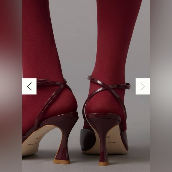 Reformation Natasha Pump in Wine Patent - Picture 6 of 6